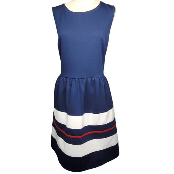 Navy Blue A Line Knee Length Dress Size XL - Picture 1 of 5